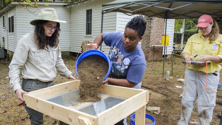UM staff members and students participate in the 2016 Public Archaeology Day at Rowan Oak.