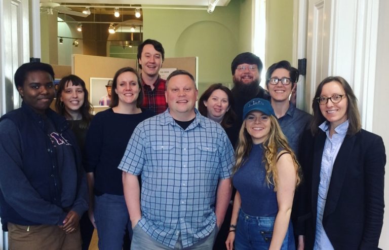 Southern Studies oral history/queer southern history students with IHP co-founder Josh Burford.